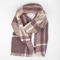 Шарф альпака шелк меринос 43 х 188 см