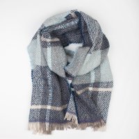 Шарф альпака шелк меринос 43 х 188 см