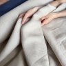 Ткань Лён 100% Armani пшеничный с серым оттенком Ткань Лён 100% Armani пшеничный с серым оттенком