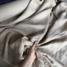 Ткань Лён 100% Armani пшеничный с серым оттенком Ткань Лён 100% Armani пшеничный с серым оттенком