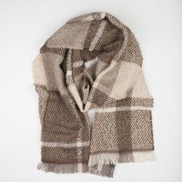 Шарф альпака шелк меринос 43 х 188 см