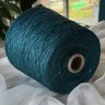 Пряжа Silk Linen - шёлк 30%, лён 70%, пайетки     петроль 