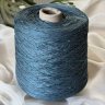 Пряжа Silk Linen - шёлк 30%, лён 70%, пайетки     тёмно-лазурный 