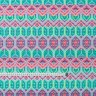 Ткань жаккард брокат - хлопок, па    лазурный  