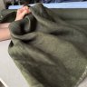 Ткань  Лён Armani 100%   хаки  