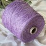 Пряжа Silk Linen - шёлк 30%, лён 70%, пайетки     светло-аметистовый 