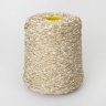 Пряжа 2594/T - хлопок 35%, полиамид 30%, люрекс 35%    светло-латунный 