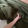 Ткань  Лён Armani 100%   серая спаржа  
