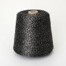 Пряжа Silver 0.5 - полиэстер 60%, полиамид 35%, металлические микропайетки 5%    черный 