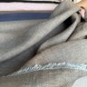 Ткань  Лён Armani 100%    серый с голубым оттенком  