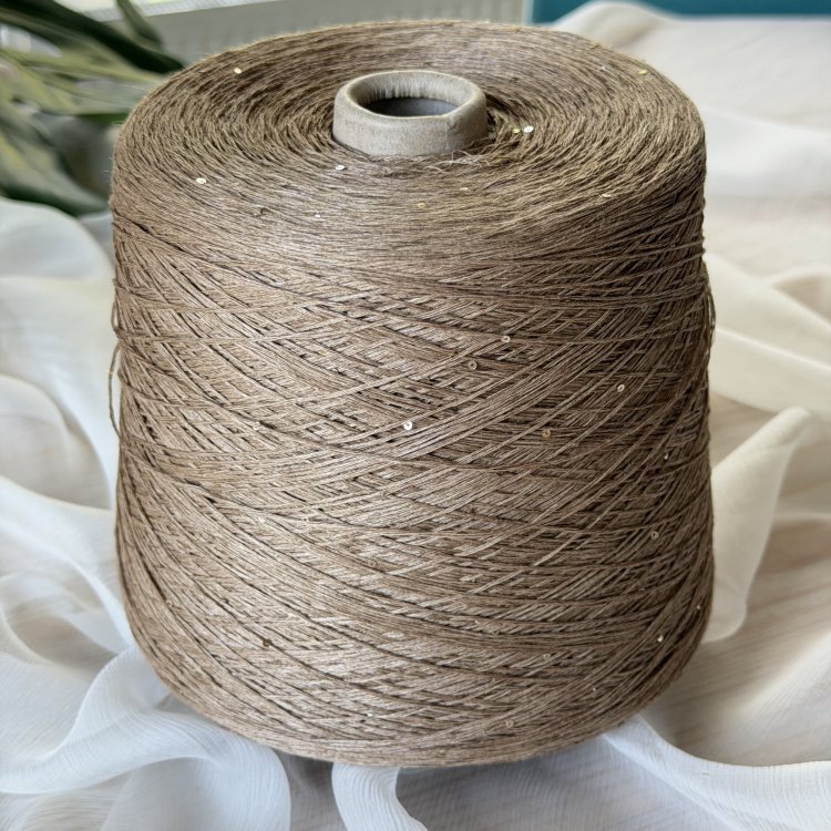 Silk Linen - шёлк 30%, лён 70%, пайетки 