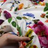 Ткань 100% атласный шёлк Max Mara, коллекция Weekend   разноцветный  