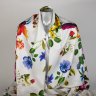 Ткань 100% атласный шёлк Max Mara, коллекция Weekend   разноцветный  