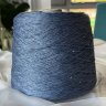 Пряжа Silk Linen - шёлк 30%, лён 70%, пайетки     седой синий 