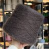 Пряжа Frizz - шёлк 40%, меринос 60%     тёмно-коричневый со сливовым оттенком 