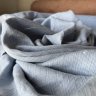 Ткань Лён Armani 100% серый с голубым оттенком Ткань Лён Armani 100% серый с голубым оттенком
