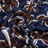 Ткань 100% вискоза твил, Max Mara темно-синий с коричневым Ткань 100% вискоза твил, Max Mara темно-синий с коричневым