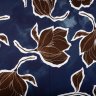 Ткань 100% вискоза твил, Max Mara темно-синий с коричневым Ткань 100% вискоза твил, Max Mara темно-синий с коричневым