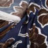 Ткань 100% вискоза твил, Max Mara темно-синий с коричневым Ткань 100% вискоза твил, Max Mara темно-синий с коричневым