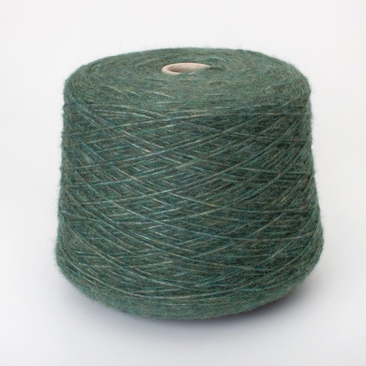 Пряжа Alpa Tweed - бэби альпака 78%, полиамид 22%    патиново-зеленый 