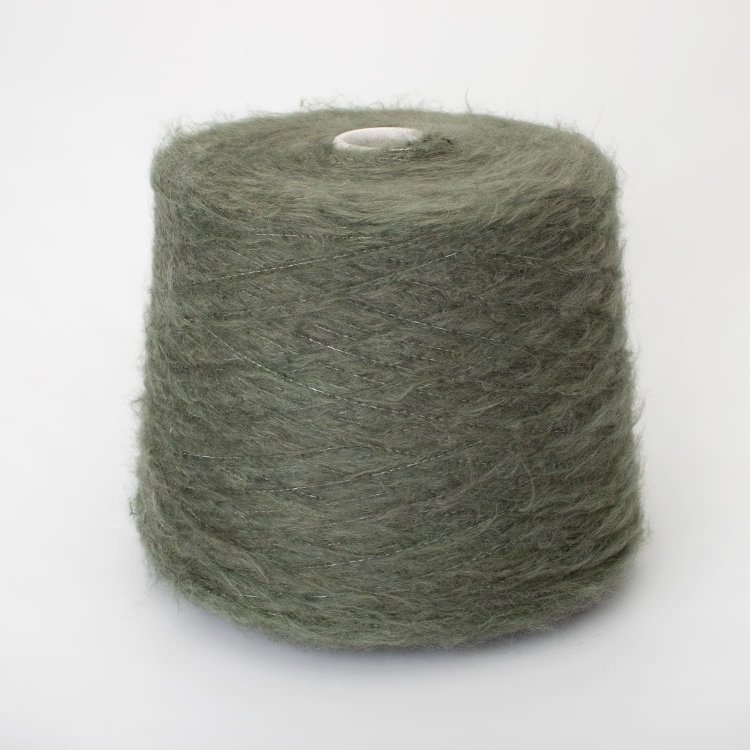 Пряжа André  - кашемир 10%, меринос 45%, шёлк 30%, полиамид 15%    хаки 