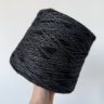 Пряжа Boccolo - меринос 64%, шёлк 14%, полиамид 22% черный Пряжа Boccolo - меринос 64%, шёлк 14%, полиамид 22% черный