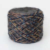 Авторский микс "Полночь в Париже" - кидмохер, альпака, меринос, полиамид