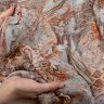Ткань Вискоза с шёлком полупрозрачная нежная карамель Ткань Вискоза с шёлком полупрозрачная нежная карамель