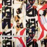 Ткань 100% шелк костюмный, сток Burberry красновато-коричневый с серым Ткань 100% шелк костюмный, сток Burberry красновато-коричневый с серым