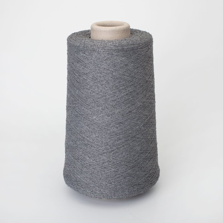 Пряжа Gassato Melange - хлопок 50%, полиамид 50%    серый 